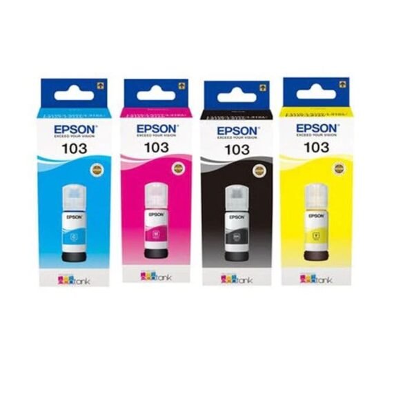 ابسون EPSON 103 حبر سائل أسود والوان أصلية